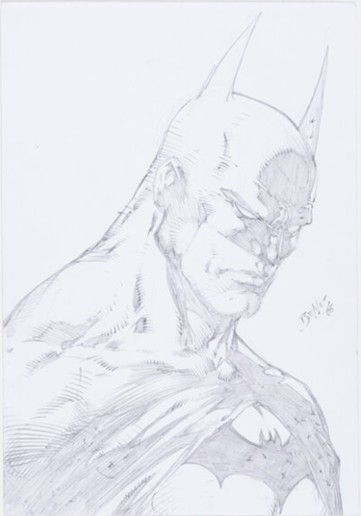 Batman Illustration by Ed Benes sold for $310. Click here to get your original art appraised.