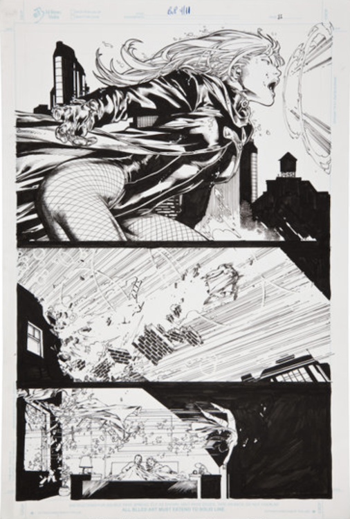 Birds of Prey #4 Page 11 by Ed Benes sold for $360. Click here to get your original art appraised.