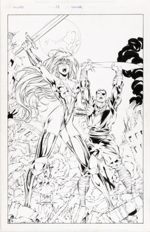 Glory #12 Cover Art by Ed Benes sold for $575. Click here to get your original art appraised.