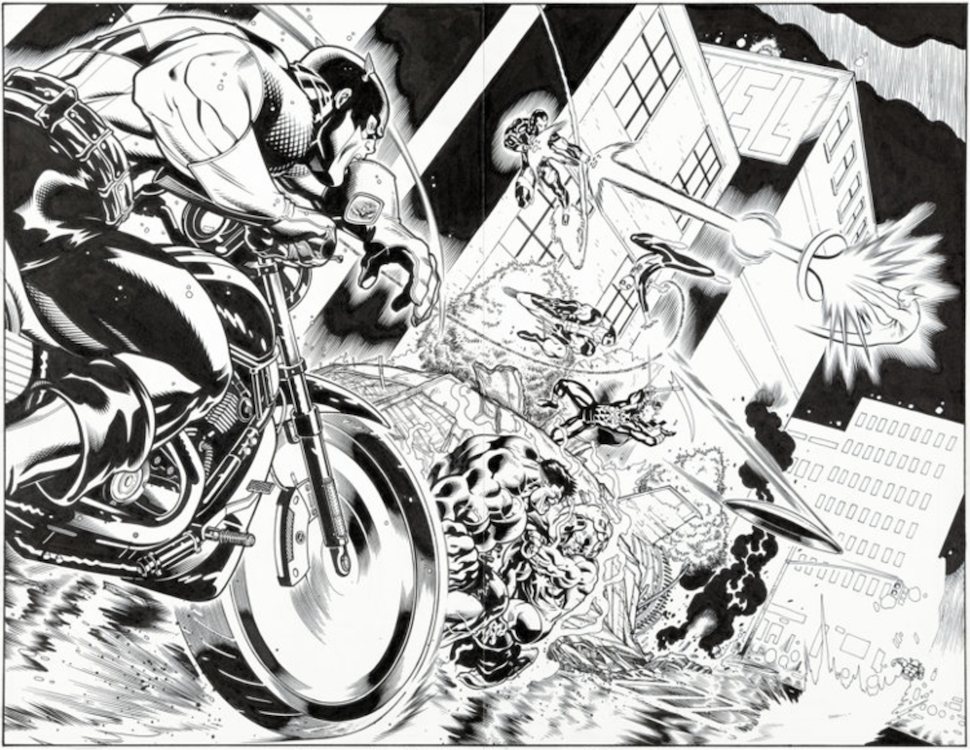 Avengers: X-Sanction #1 Page 2-3 by Ed McGuinness sold for $1,440. Click here to get your original art appraised.