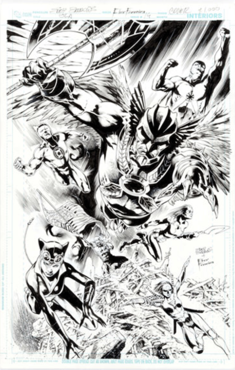 Justice League of America #14 Cover Art by Eddy Barrows sold for $960. Click here to get your original art appraised.
