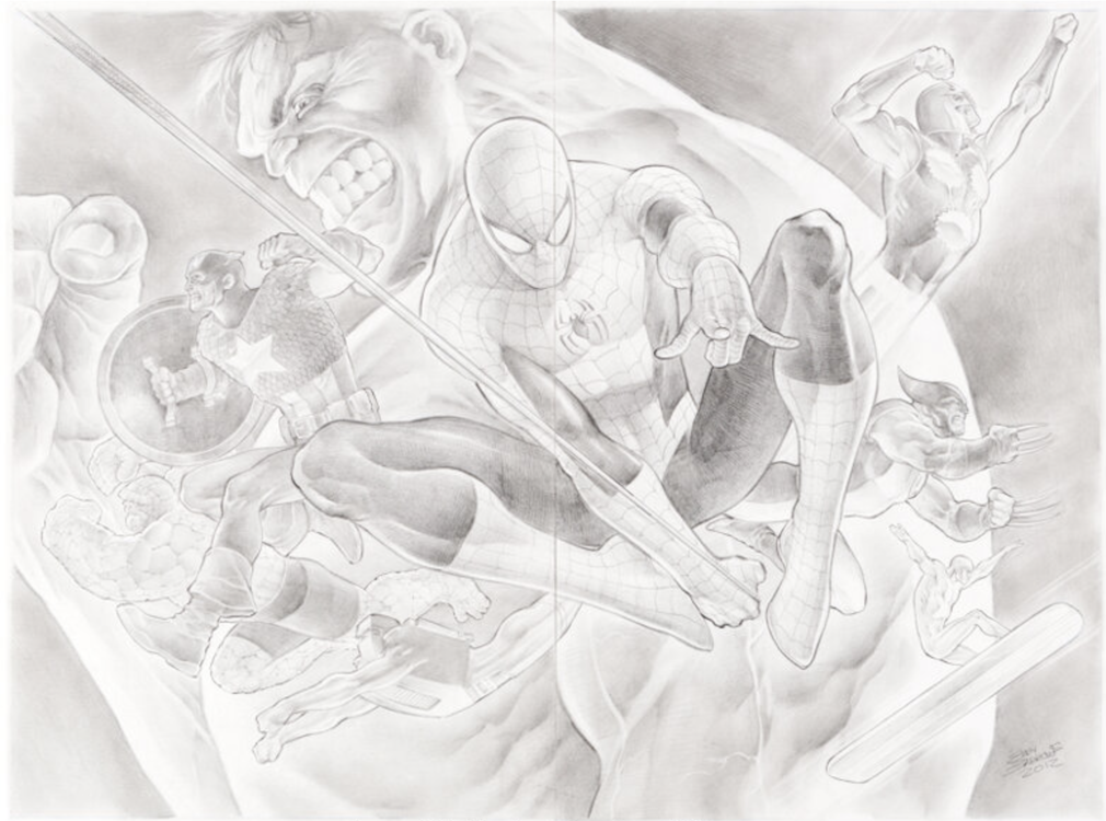 Marvel Heroes Illustration by Eddy Barrows sold for $750. Click here to get your original art appraised.