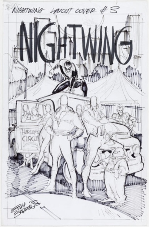 Nightwing #3 Preliminary Cover Art by Eddy Barrows sold for $145. Click here to get your original art appraised.