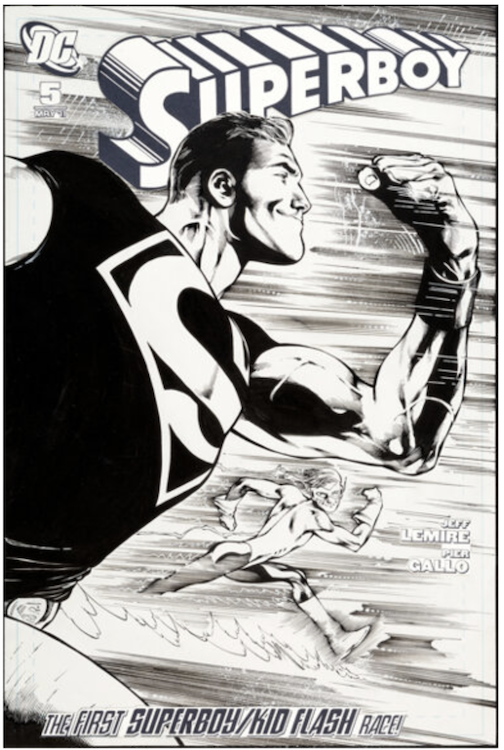 Superboy #5 Cover Art by Eddy Barrows sold for $1,800. Click here to get your original art appraised.