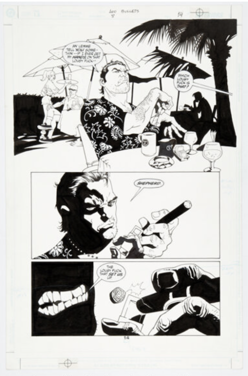 100 Bullets #8 Page 14 by Eduardo Risso sold for $660. Click here to get your original art appraised.