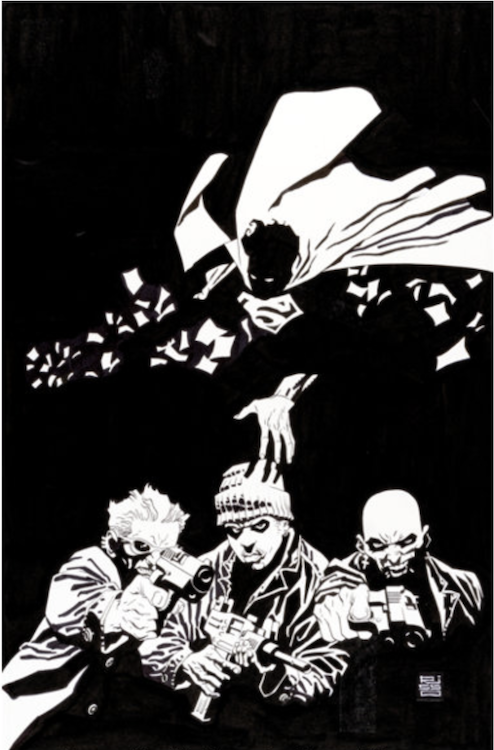 Adventures of Superman #600 Pin-up Illustration by Eduardo Risso sold for $1,315. Click here to get your original art appraised.