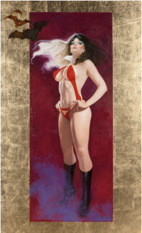 Vampirella Gold Painting by Enric sold for $20,400. Click here to get your original art appraised.