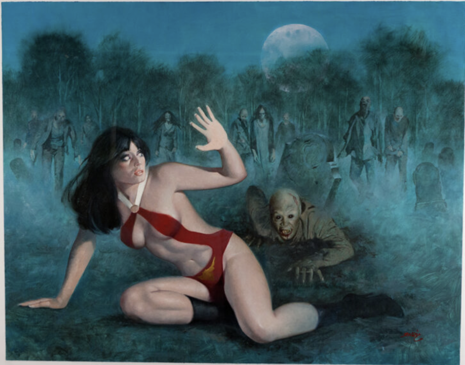 Vampirella, Grave Encounter by Enric sold for $8,435. Click here to get your original art appraised.