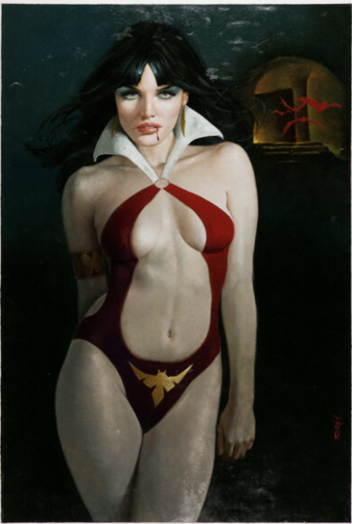 Vampirella, the Daughter of Dracula Painting by Enric sold for $65,625. Click here to get your original art appraised.