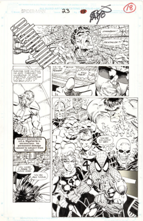 Spider-Man #23 Page 18 by Erik Larsen sold for $48,000. Click here to get your original art appraised.