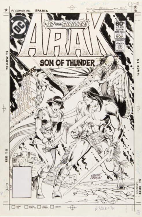 Arak, Son of Thunder #3 Cover Art by Ernie Colon sold for $1,315. Click here to get your original art appraised.