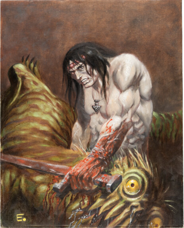 Arak, Son of Thunder Painting by Ernie Colon sold for $230. Click here to get your original art appraised.