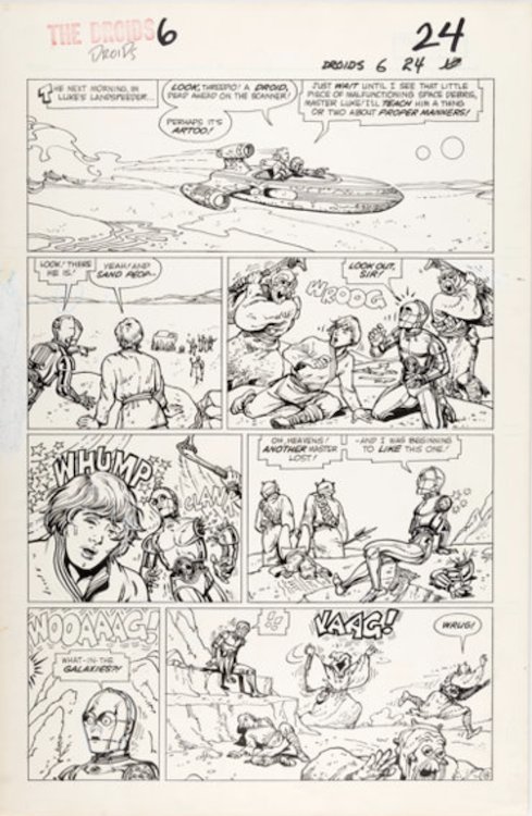 Droids #6 Page 18 by Ernie Colon sold for $750. Click here to get your original art appraised.