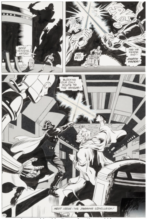 Droids #7 Page 23 by Ernie Colon sold for $1,075. Click here to get your original art appraised.
