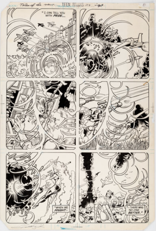 Tales of the New Teen Titans #4 Page 6 by Ernie Colon sold for $780. Click here to get your original art appraised.