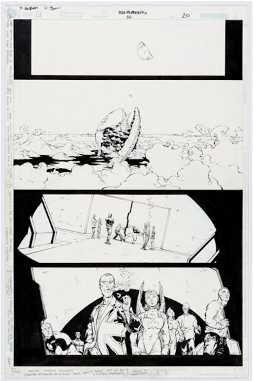 The Authority #22 Page 20 by Frank Quitely sold for $1,440. Click here to get your original art appraised.