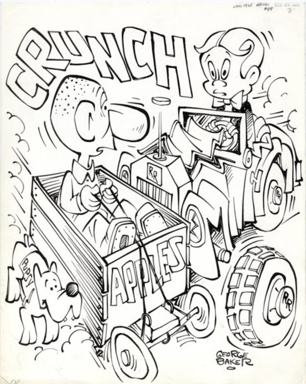 Harvey Comics Hits #88 Cover Art by George Baker sold for $345. Click here to get your original art appraised.