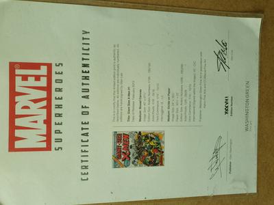 Giant-Size X-Men #1 canvas signed by Stan Lee