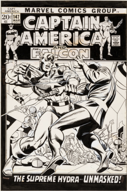 Captain America #147 Cover Art by Gil Kane sold for $13,145. Click here to get your original art appraised.