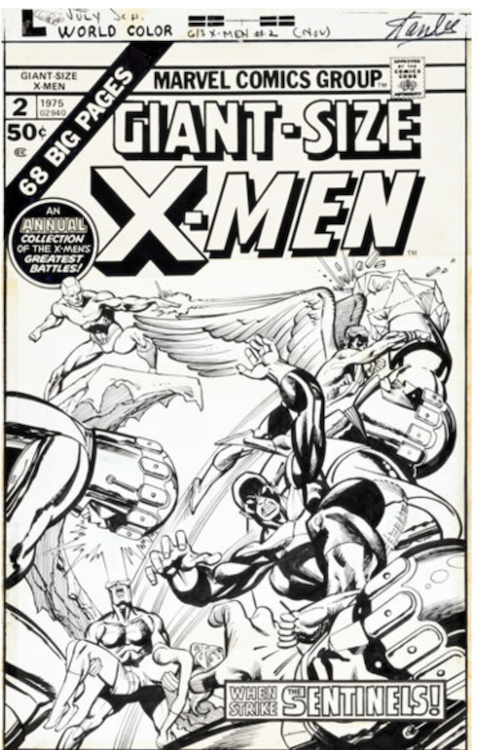 Giant-Size X-Men #2 Cover Art by Gil Kane sold for $72,000. Click here to get your original art appraised.