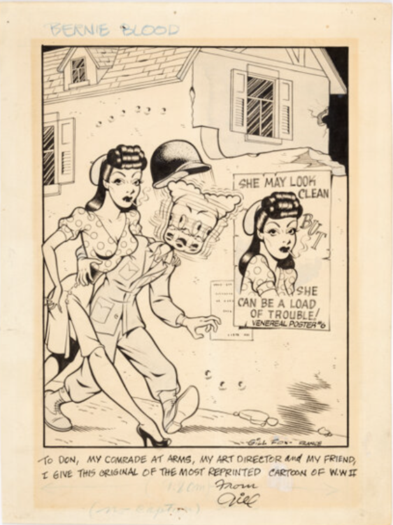 Bernie Blood Single Panel Comic Strip by Gill Fox sold for $2,640. Click here to get your original art appraised.