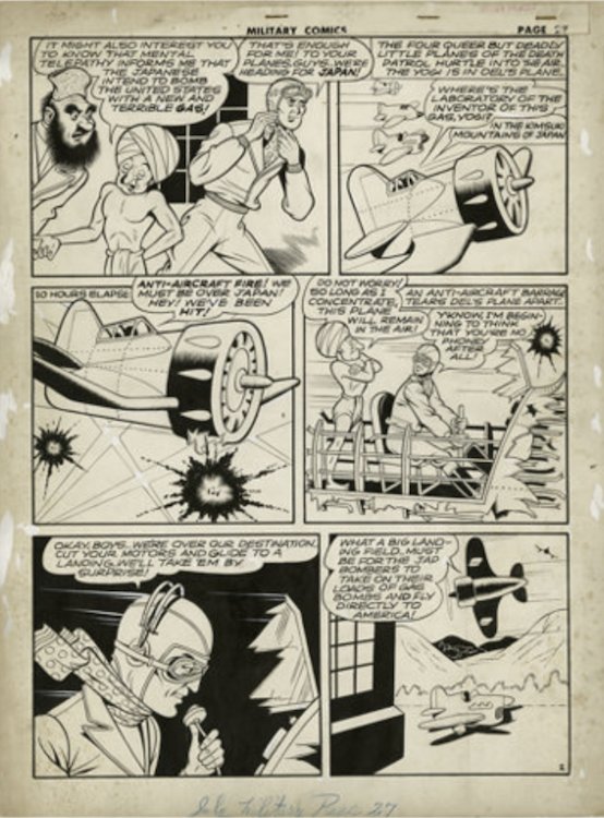 Military Comics #20 Partial 3-Page Story by Gill Fox sold for $430. Click here to get your original art appraised.