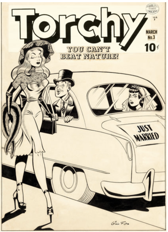 Torchy #3 Cover Art by Gill Fox sold for $15,535. Click here to get your original art appraised.