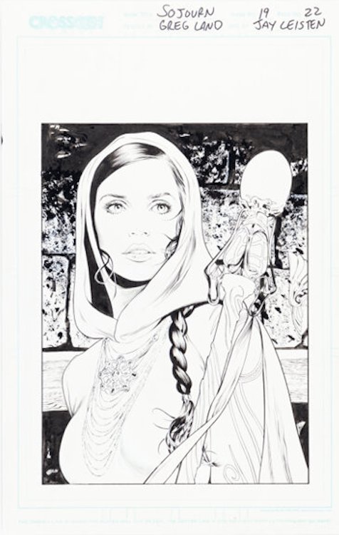 Sojourn #19 Page 22 by Greg Land sold for $660. Click here to get your original art appraised.