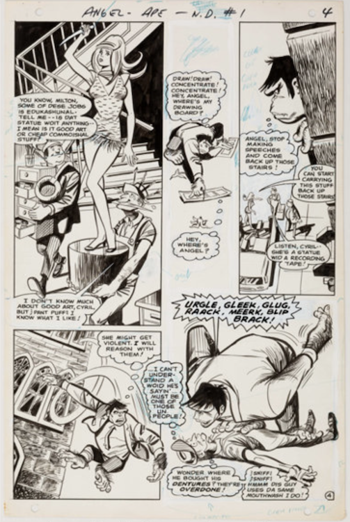 Angel and the Ape #1 Page 4 by Henry Scarpelli sold for $835. Click here to get your original art appraised.