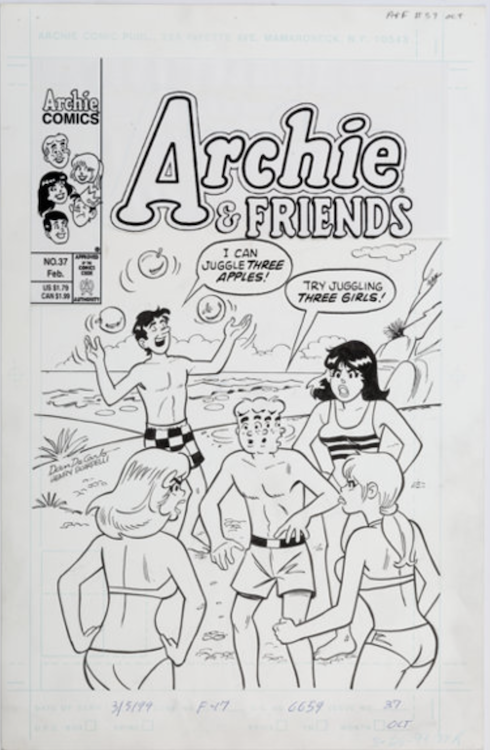 Archie and Friends #37 Cover Art by Henry Scarpelli sold for $365. Click here to get your original art appraised.