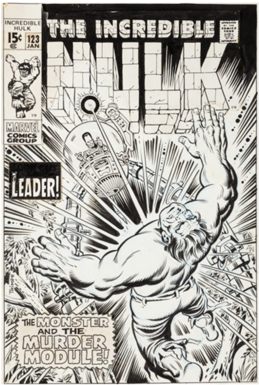 The Incredible Hulk #123 Cover Art by Herb Trimpe sold for $38,240. Click here to get your original art appraised.