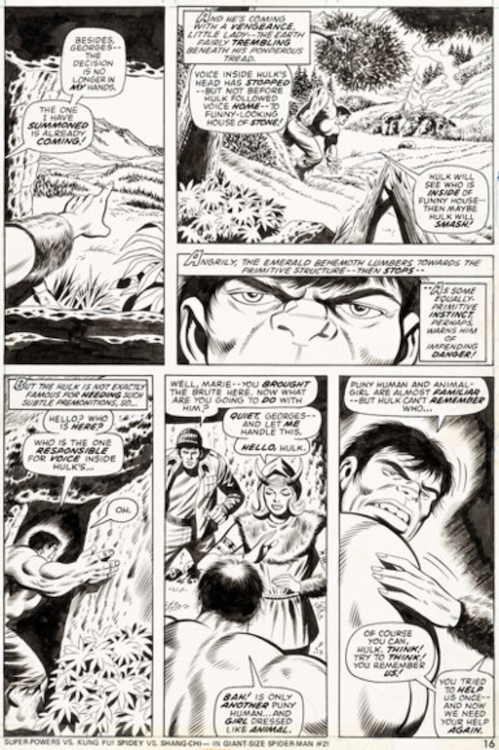 The Incredible Hulk #180 Page 10 by Herb Trimpe sold for $9,000. Click here to get your original art appraised.