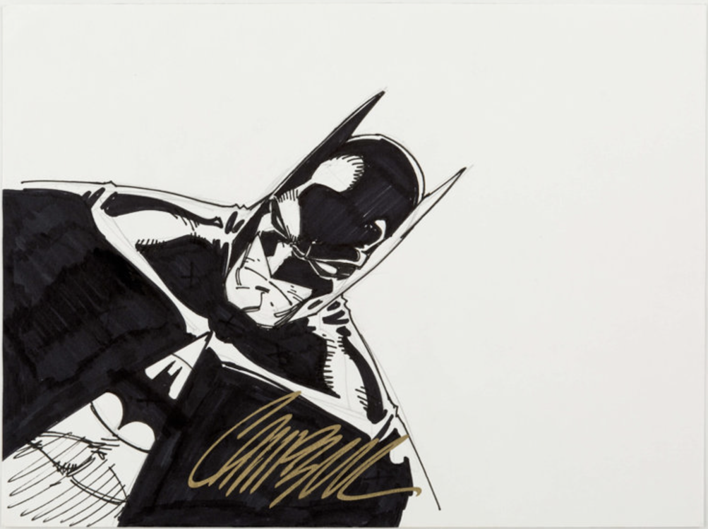 Batman Illustration by J. Scott Campbell sold for $690. Click here to get your original art appraised.