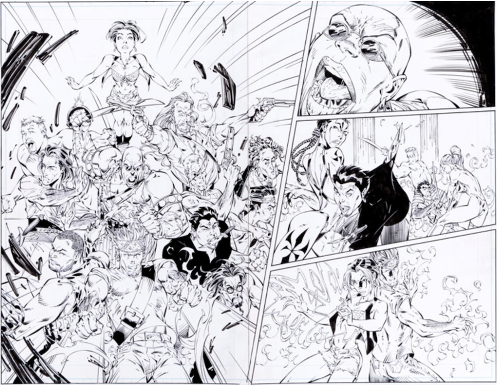 Gen 13 #5 Page 12-13 by J. Scott Campbell sold for $930. Click here to get your original art appraised.