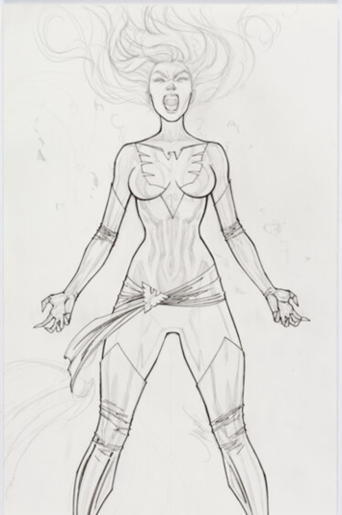 Phoenix Unused Cover Art by J. Scott Campbell sold for $960. Click here to get your original art appraised.
