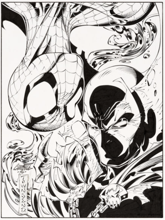 Spider-Man and Spawn Illustration by J. Scott Campbell sold for $2,390. Click here to get your original art appraised.