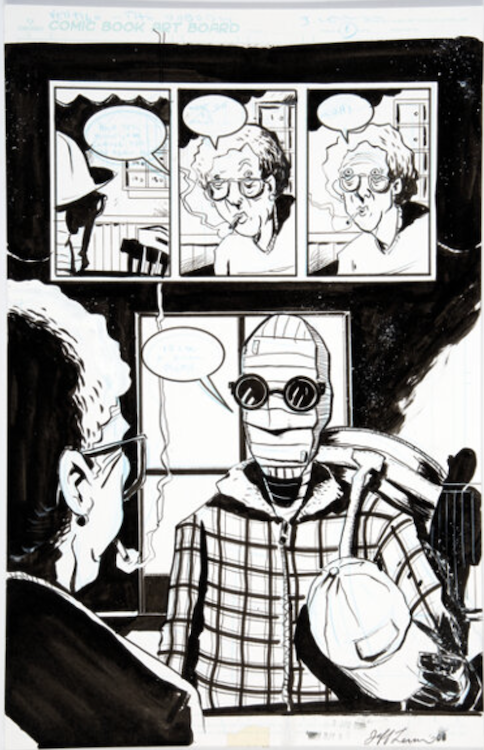 The Nobody Story Page 6 by Jeff Lemire sold for $310. Click here to get your original art appraised.