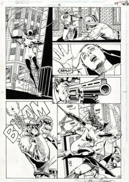 Catwoman #5 Page 20 by Jim Balent sold for $210. Click here to get your original art appraised.