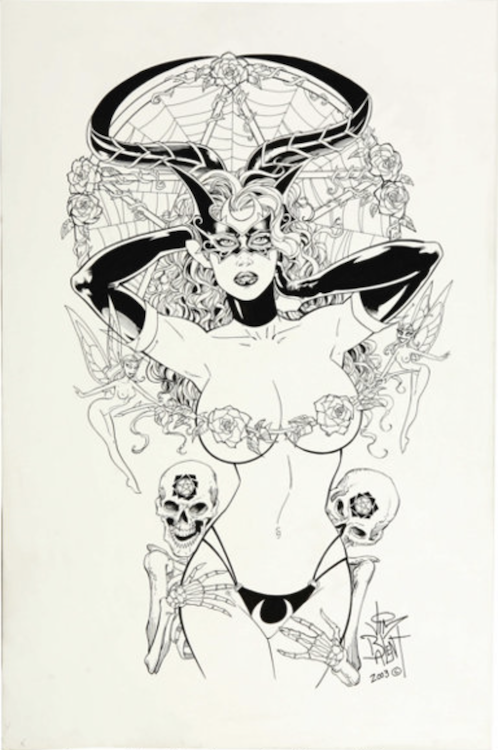 Tarot: Witch of the Black Rose Illustration by Jim Balent sold for $240. Click here to get your original art appraised.