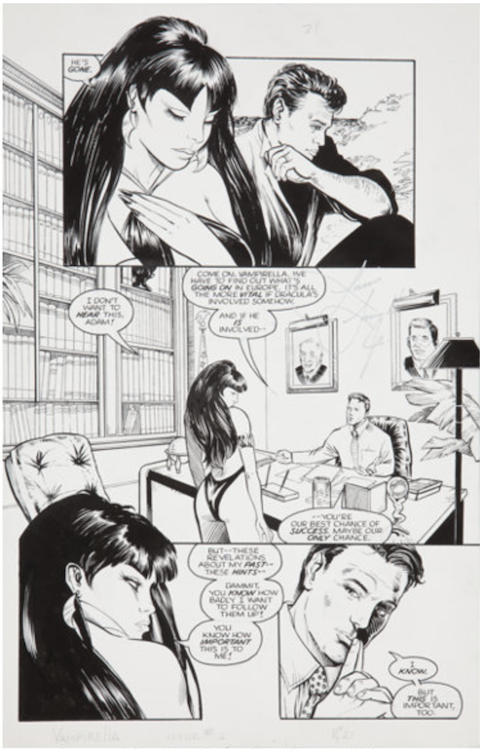 Vampirella #1 Page 21 by Jim Balent sold for $75. Click here to get your original art appraised.