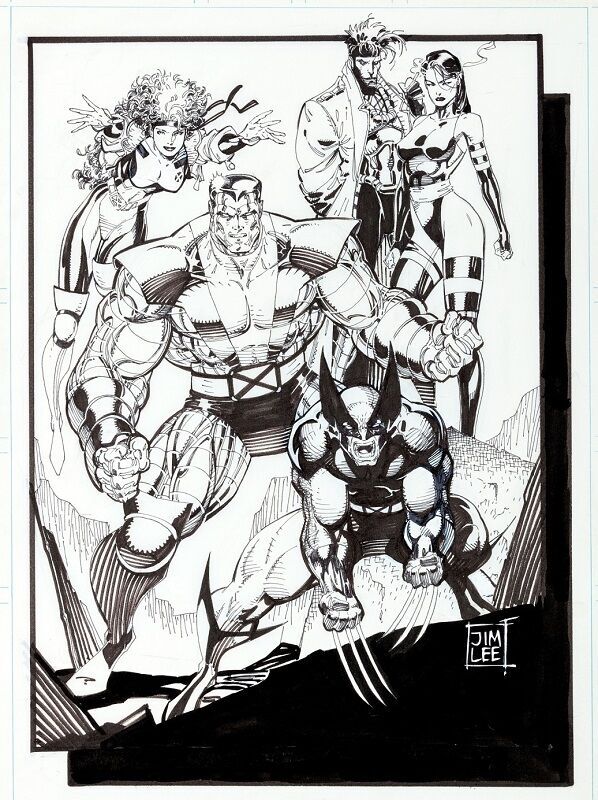 Original X-Men Pinup (1990)  Sold for: $41,825