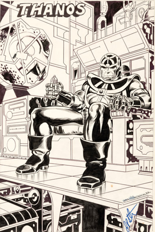 Thanos Concept Illustration bu Jim Starlin sold for $17,925. Click here to get your original art appraised.