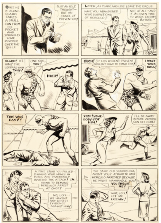 Action Comics #28 Page 4 sold for $28,000
Joe Shuster art