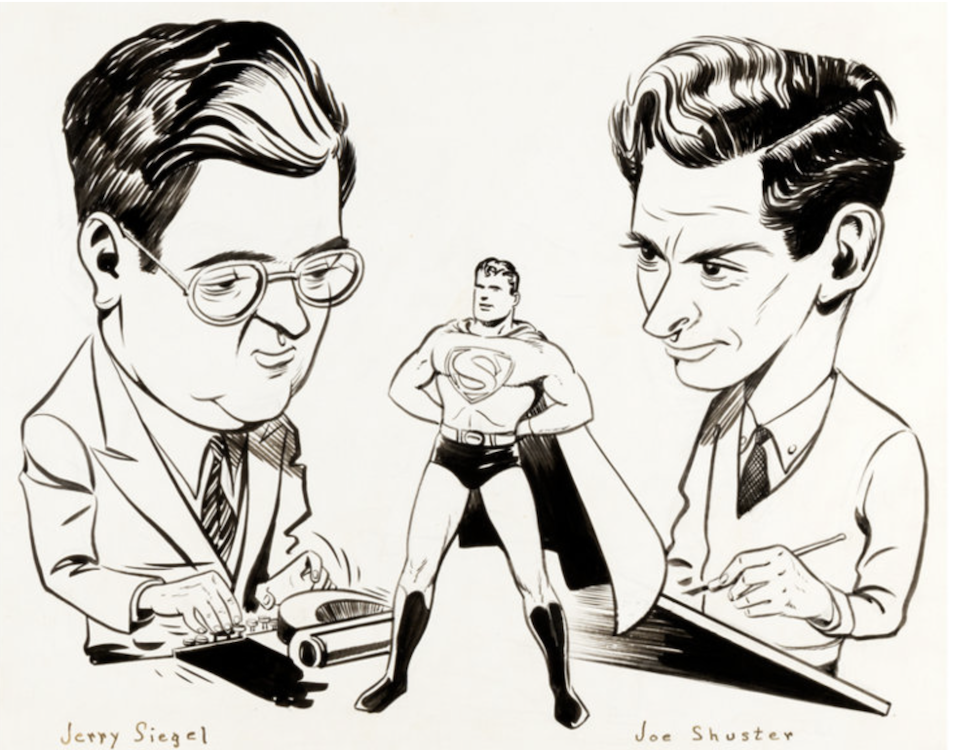 Joe Shuster and Their Creators Illustration sold for $7,170
Joe Shuster Sutdio