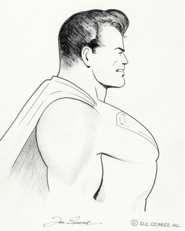 Superman Illustration sold for $4,800
Joe Shuster
