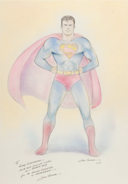 Superman Specialty Illustration sold for $10,160
Joe Shuster