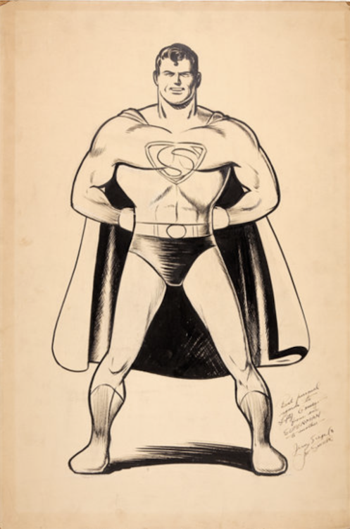 Superman Specialty Illustration sold for $16,730
Joe Shuster art