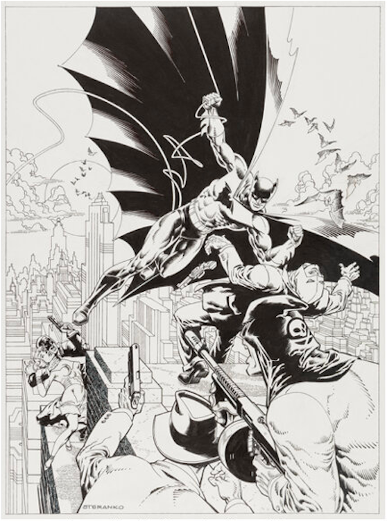 Detective Comics #33 Variant Cover Art by Jim Steranko sold for $26,400. Click here to get your original art appraised.