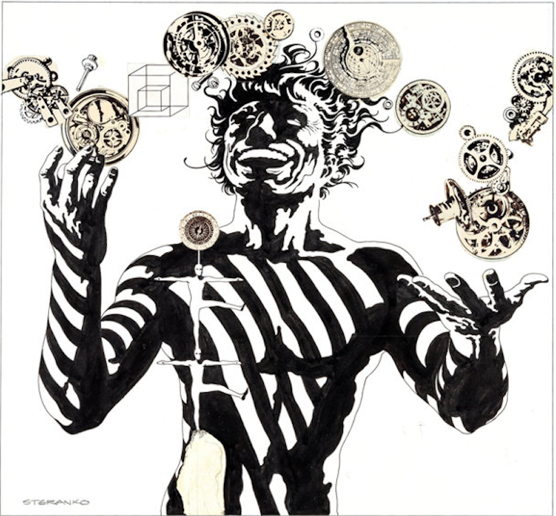 Repent Harlequin! Said the Tiktok Man Plate #3 by Jim Steranko sold for $4,780. Click here to get your original art appraised.