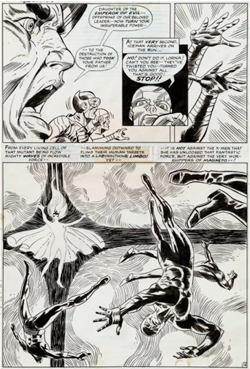 X-Men #50 Page 13 by Jim Steranko sold for $14,340. Click here to get your original art appraised.